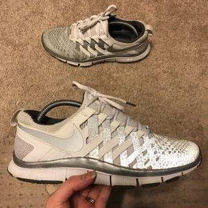 Nike Free Trainer 5.0 NRG 3M White Silver Size 9.5